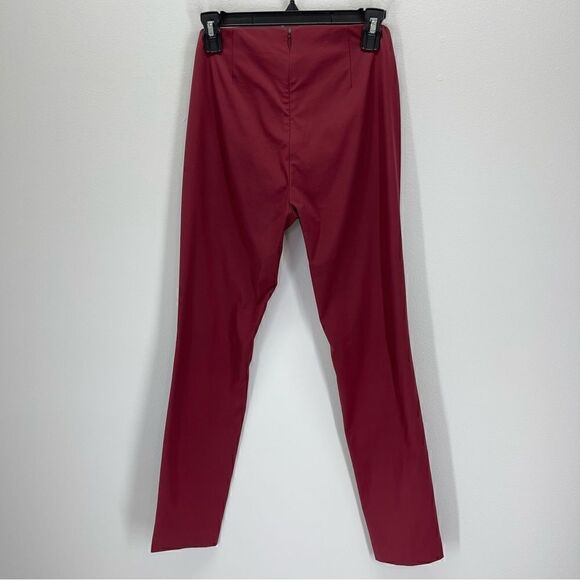 Theory Neoteric Skinny Cropped Pants (Burgundy) - 4 - Picture 3 of 11